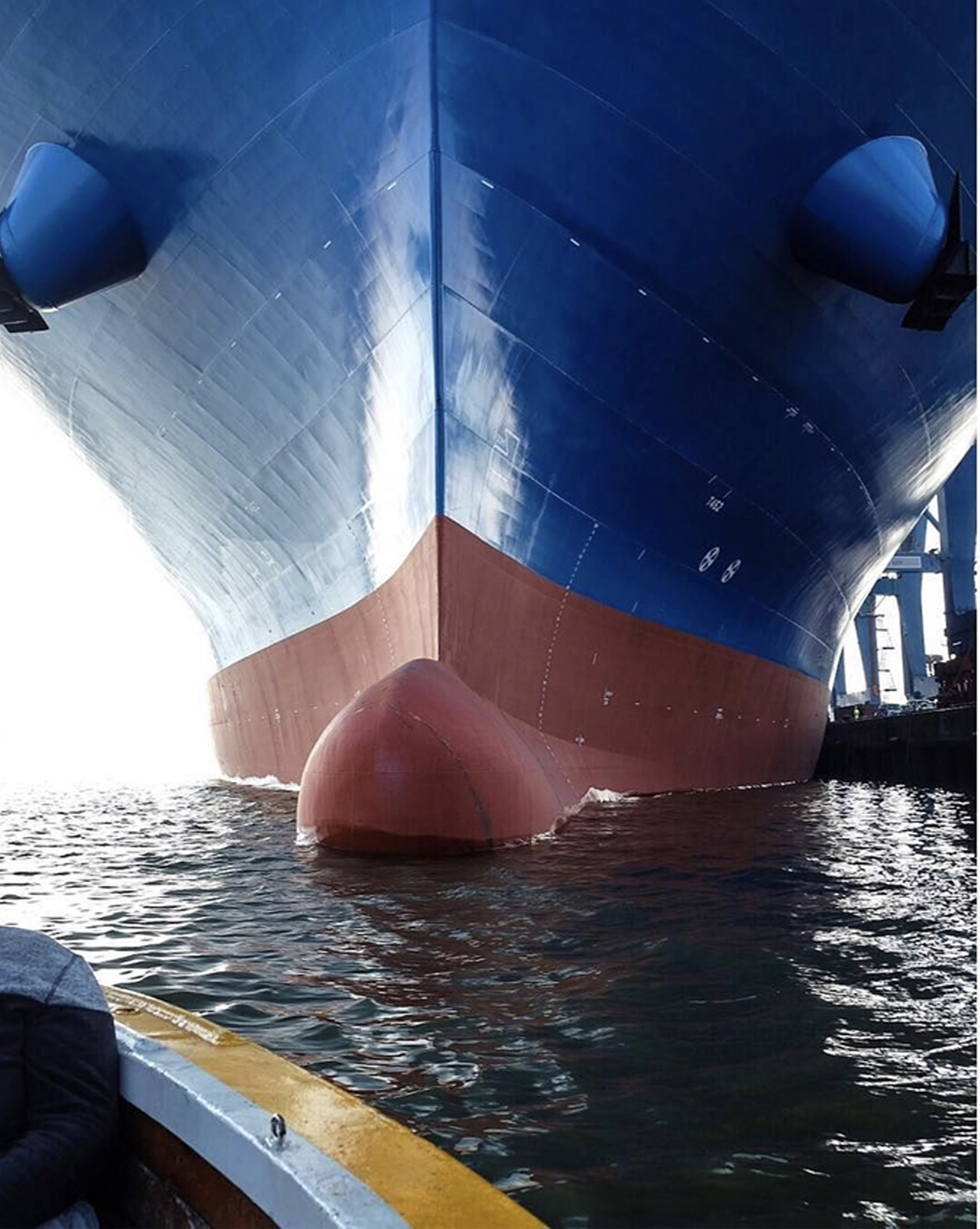 Ship Bow in Water